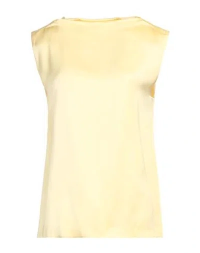 Jil Sander Woman Top Yellow Size 4 Viscose