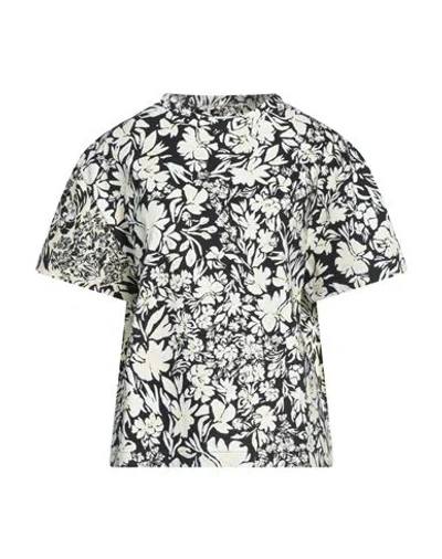 Jil Sander Woman T-shirt Black Size L Cotton In Multi