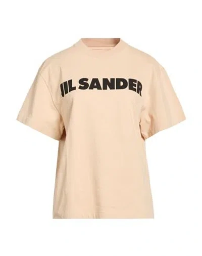 Jil Sander Woman T-shirt Sand Size Xs Cotton In Neutral