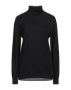 Jil Sander Woman Turtleneck Black Size 8 Wool In Black