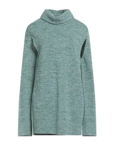 Jil Sander Woman Turtleneck Emerald Green Size 6 Wool, Cashmere