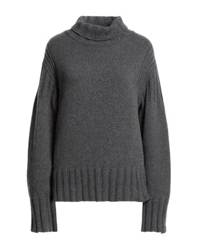 Jil Sander + Woman Turtleneck Grey Size 4 Cashmere In Gray