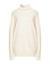 Jil Sander Woman Turtleneck Ivory Size 4 Cashmere