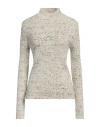 Jil Sander+ Woman Turtleneck Ivory Size 4 Wool In White