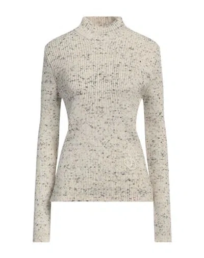 Jil Sander+ Woman Turtleneck Ivory Size 4 Wool In White