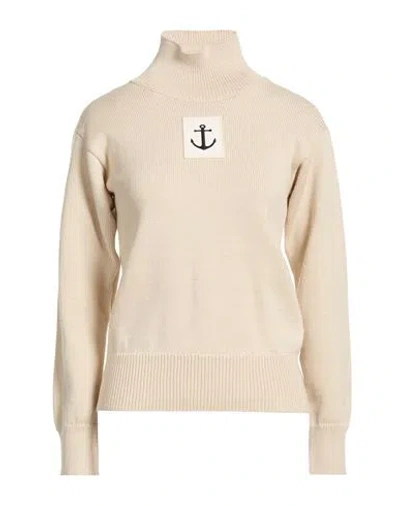 Jil Sander + Woman Turtleneck Ivory Size 6 Wool In Neutral