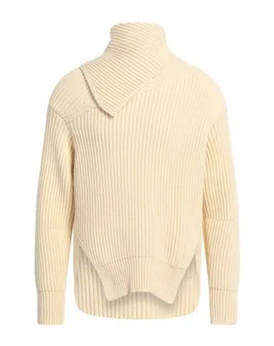 Jil Sander Woman Turtleneck Light Yellow Size 4 Wool In Neutral