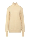 Jil Sander Woman Turtleneck Light Yellow Size 4 Cashmere In Yellow