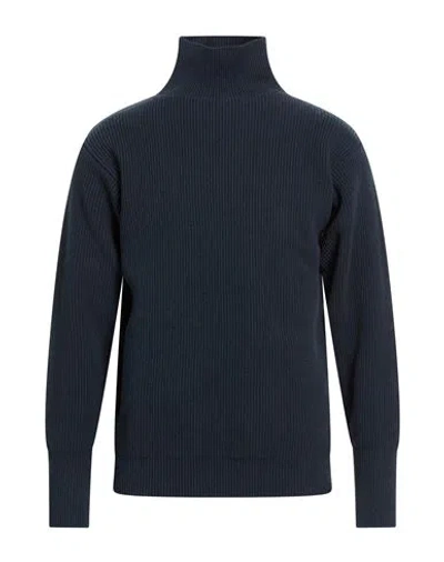 Jil Sander + Woman Turtleneck Midnight Blue Size 4 Cotton
