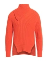 Jil Sander Long Sleeves Foulard Neck Cardigan Clothing In Orange