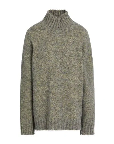 JIL SANDER JIL SANDER WOMAN TURTLENECK SAGE GREEN SIZE M ALPACA WOOL, WOOL, VIRGIN WOOL, POLYAMIDE