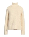 Jil Sander Ribbed Detail Sweater In Beige