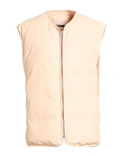 Jil Sander Woman Vest Apricot Size 16 Polyester In Pink