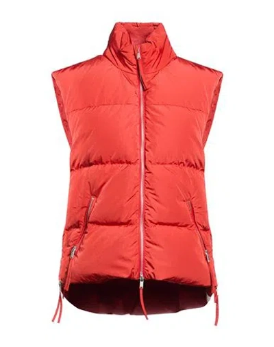 Jil Sander + Woman Vest Red Size M Polyamide