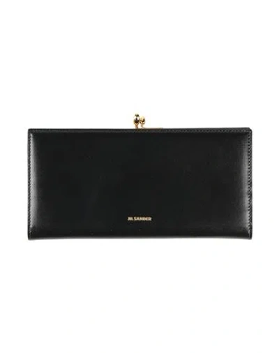 Jil Sander Woman Wallet Black Size - Leather