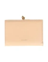 Jil Sander Woman Wallet Blush Size - Leather In Gold