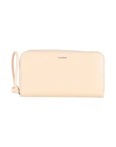 Jil Sander Woman Wallet Light Pink Size - Leather