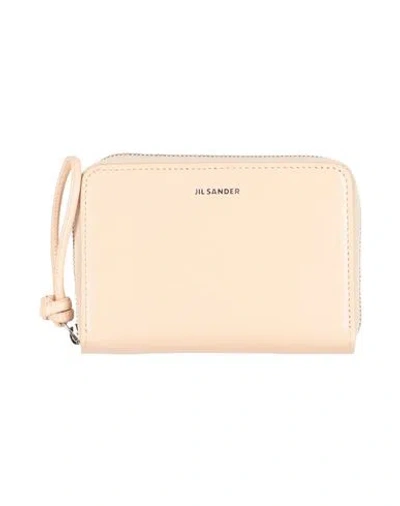 Jil Sander Woman Wallet Light Pink Size - Leather