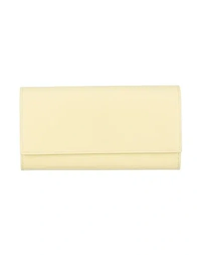 Jil Sander Woman Wallet Lime Green Size - Cow Leather