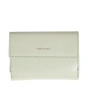 Jil Sander Woman Wallet Sage Green Size - Leather In Neutral