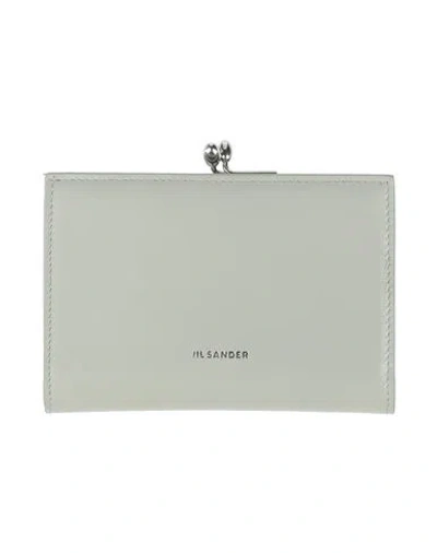 Jil Sander Woman Wallet Sage Green Size - Leather
