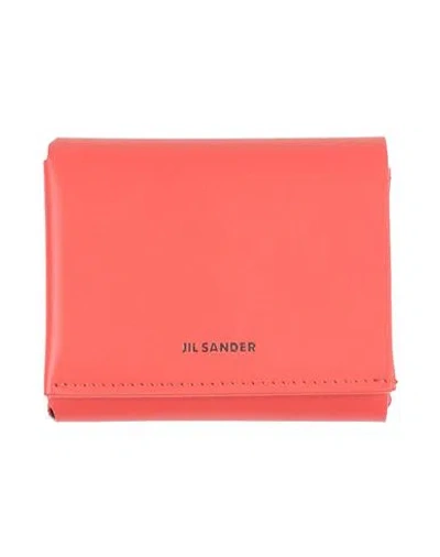 Jil Sander Woman Wallet Tomato Red Size - Leather