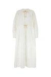 Jil Sander Woman Maxi Dress White Size 4 Cotton In White