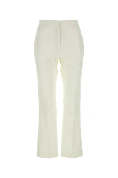 JIL SANDER JIL SANDER WOMEN WHITE COTTON PANT