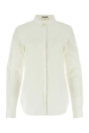 Jil Sander Cotton Poplin Shirt In White