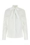 Jil Sander Bow-detailing Cotton Shirt In White