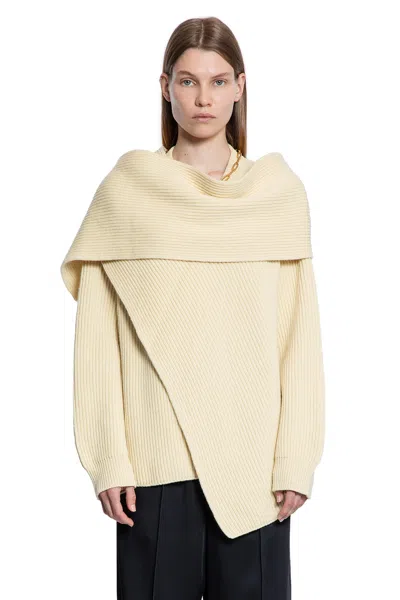 JIL SANDER WOMAN YELLOW KNITWEAR
