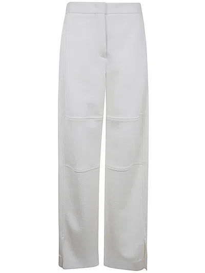Jil Sander Chic Women's Pants For Fw24 In White
