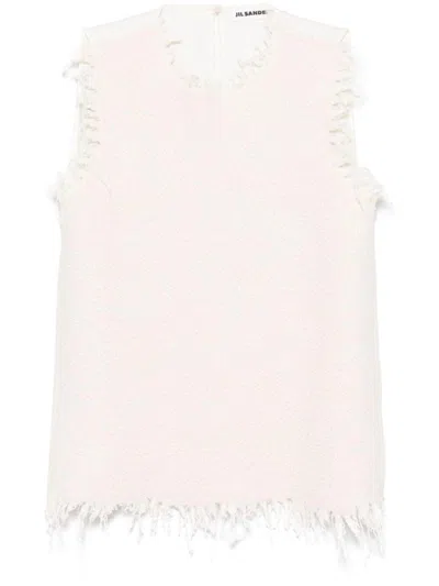 Jil Sander Woman`s Slvs Cn Knitted Top