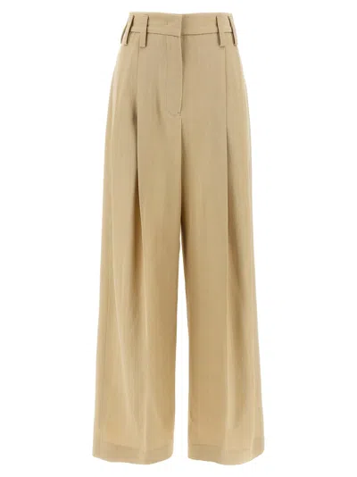 Jil Sander Women '100 Aw 36' Pants In Neutral