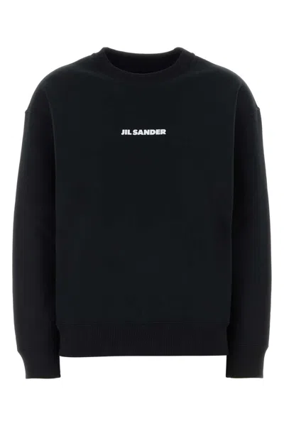 Jil Sander Women's 100% Cotton Sweatshirt In Black
