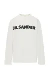 Jil Sander White Logo-print Blouse