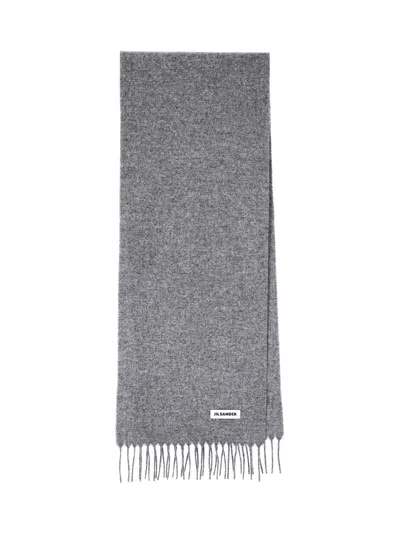 Jil Sander Women's 100% Virgin Wool Scarf In Gray