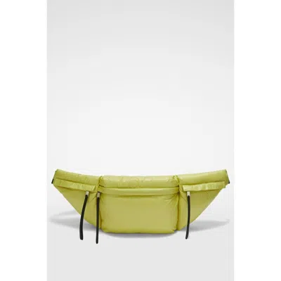 Jil Sander Women's Acid Green Padded Pouch Bag In ["green","black"]