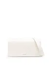 Jil Sander Daytime Leather Shoulder Bag Adjustable Strap In White
