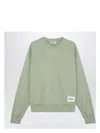 Jil Sander Logo-patch Crewneck Sweatshirt In Red