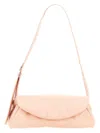 Jil Sander Cannolo Grande Shoulder Bag In Rose-pink Leather In Pink