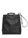 Jil Sander Women's Bamboo Bucket Bag In Black