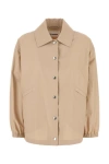 Jil Sander Women Beige Cotton Jacket In Brown