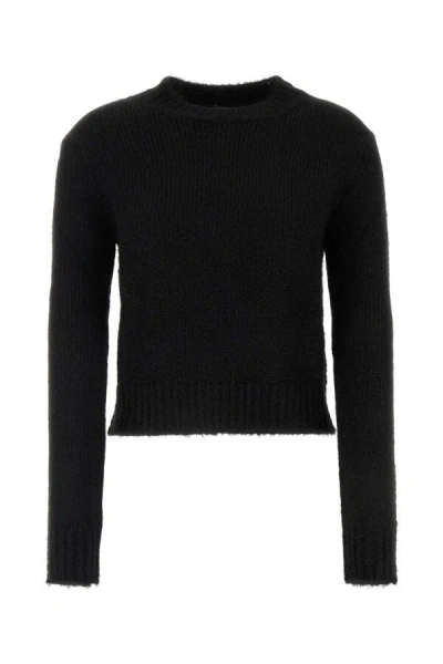JIL SANDER JIL SANDER WOMEN BLACK ALPACA BLEND SWEATER