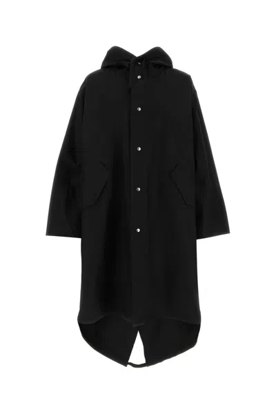 Jil Sander Women Black Cotton Parka