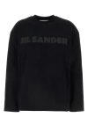 Jil Sander Women Black Cotton T-shirt In Black