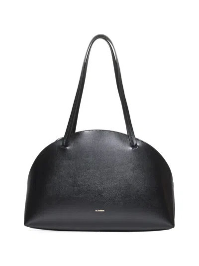 Jil Sander Women Black Curve Shoulder Medium Shoulder Bag In Multi