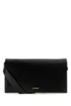Jil Sander All-day Small Leather Crossbody Bag In Black