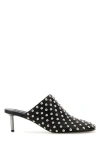 Jil Sander 55mm Studded Leather Mules In Black