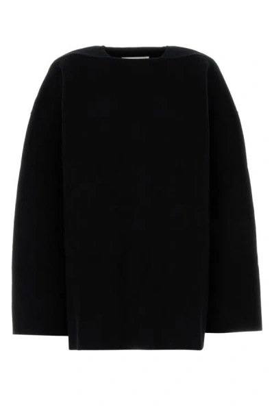 Jil Sander Women Black Wool Blend Oversize Sweater